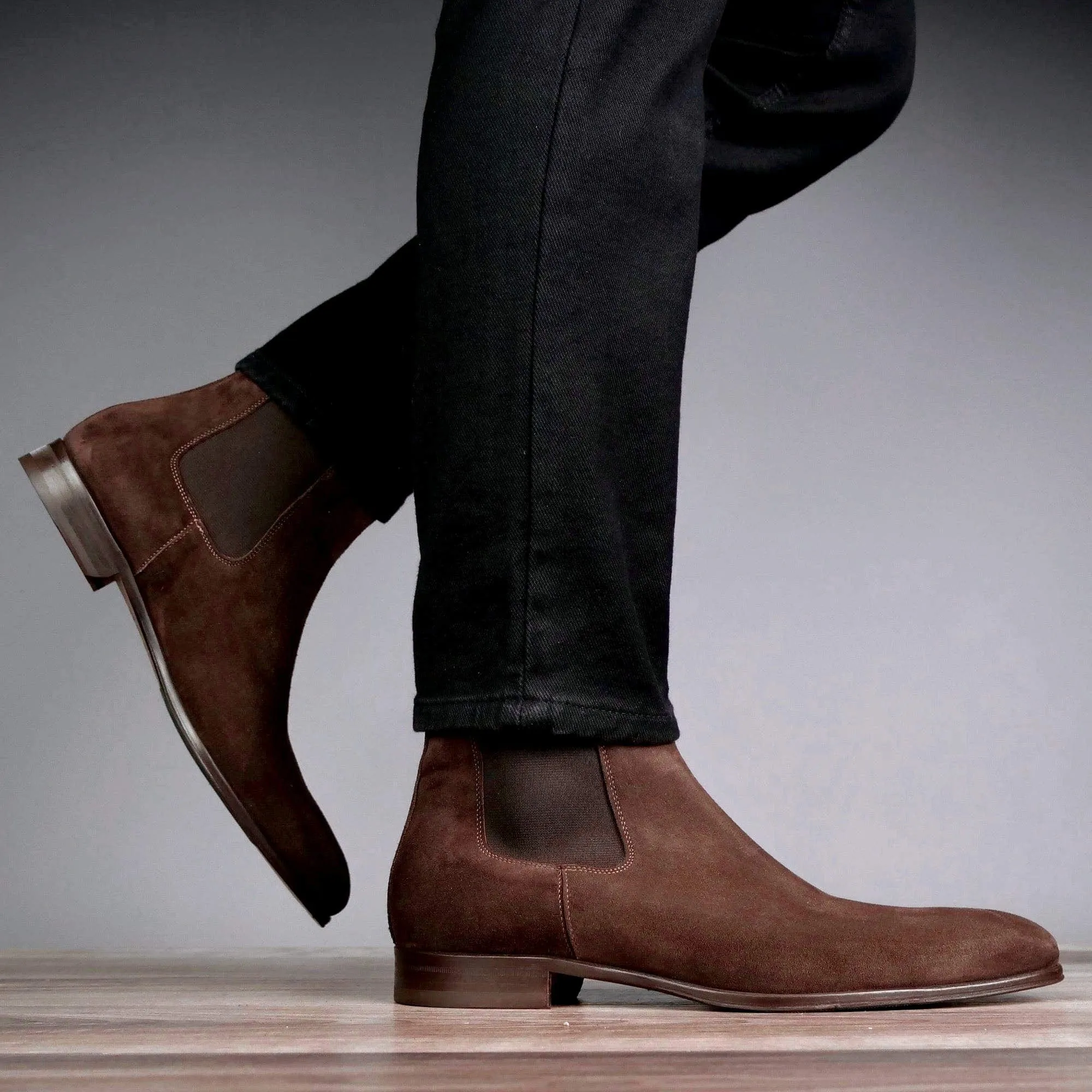 Eastwood Chelsea Boot Dark Brown Suede