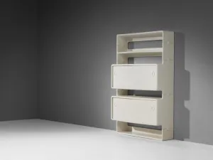 Ernest H. Igl for Wilhelm Werndl Cabinet in White Polyurethane