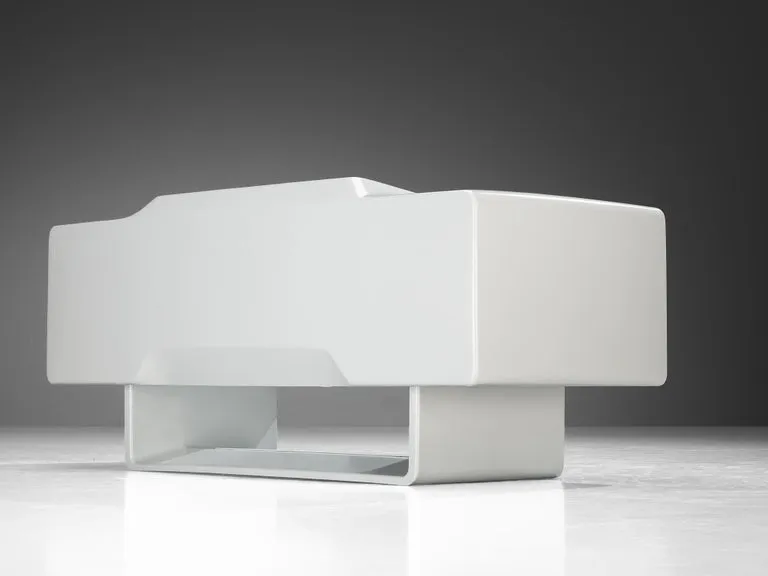 Ernest Igl for Wilhelm Werndl 'Directors' Writing Desk in White Polyurethane