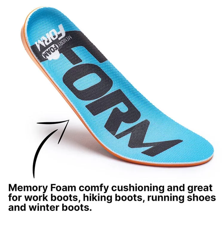 Form Unisex Memory Foam Anti Fatigue Cushioning- Blue/Orange