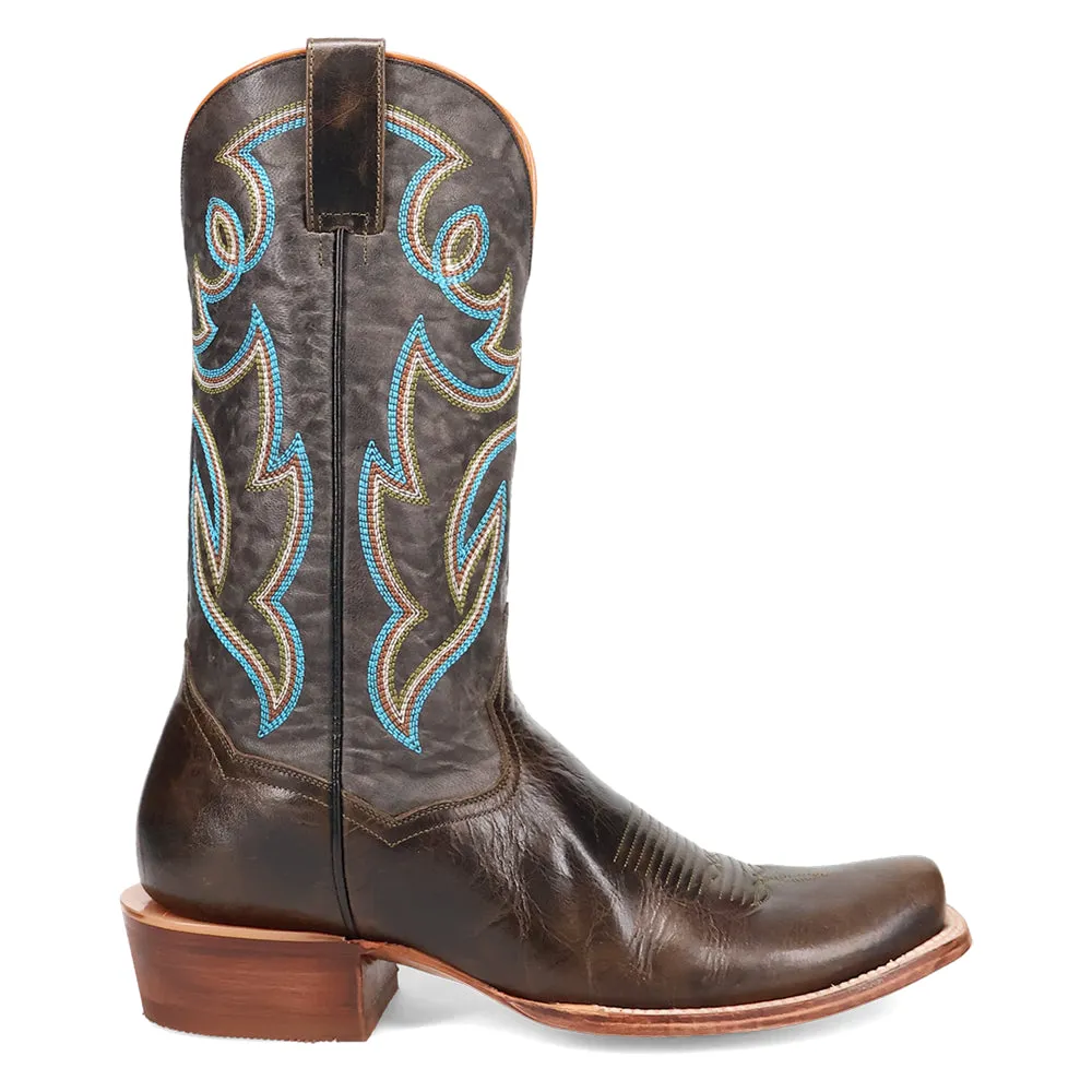 Freeman Embroidered Square Toe Cowboy Boots