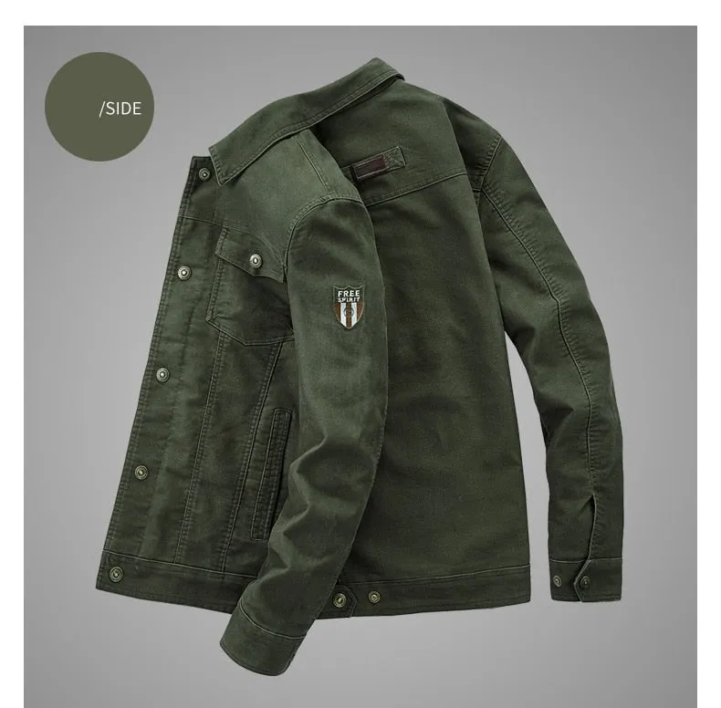 Funki Buys | Jackets | Men's Military Warm Zip Up Cotton Jacket