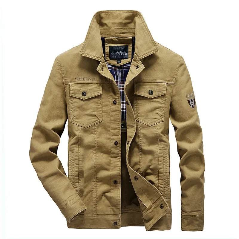 Funki Buys | Jackets | Men's Military Warm Zip Up Cotton Jacket