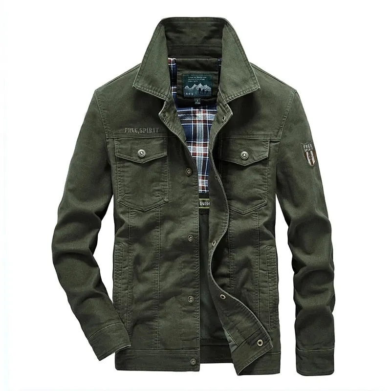 Funki Buys | Jackets | Men's Military Warm Zip Up Cotton Jacket