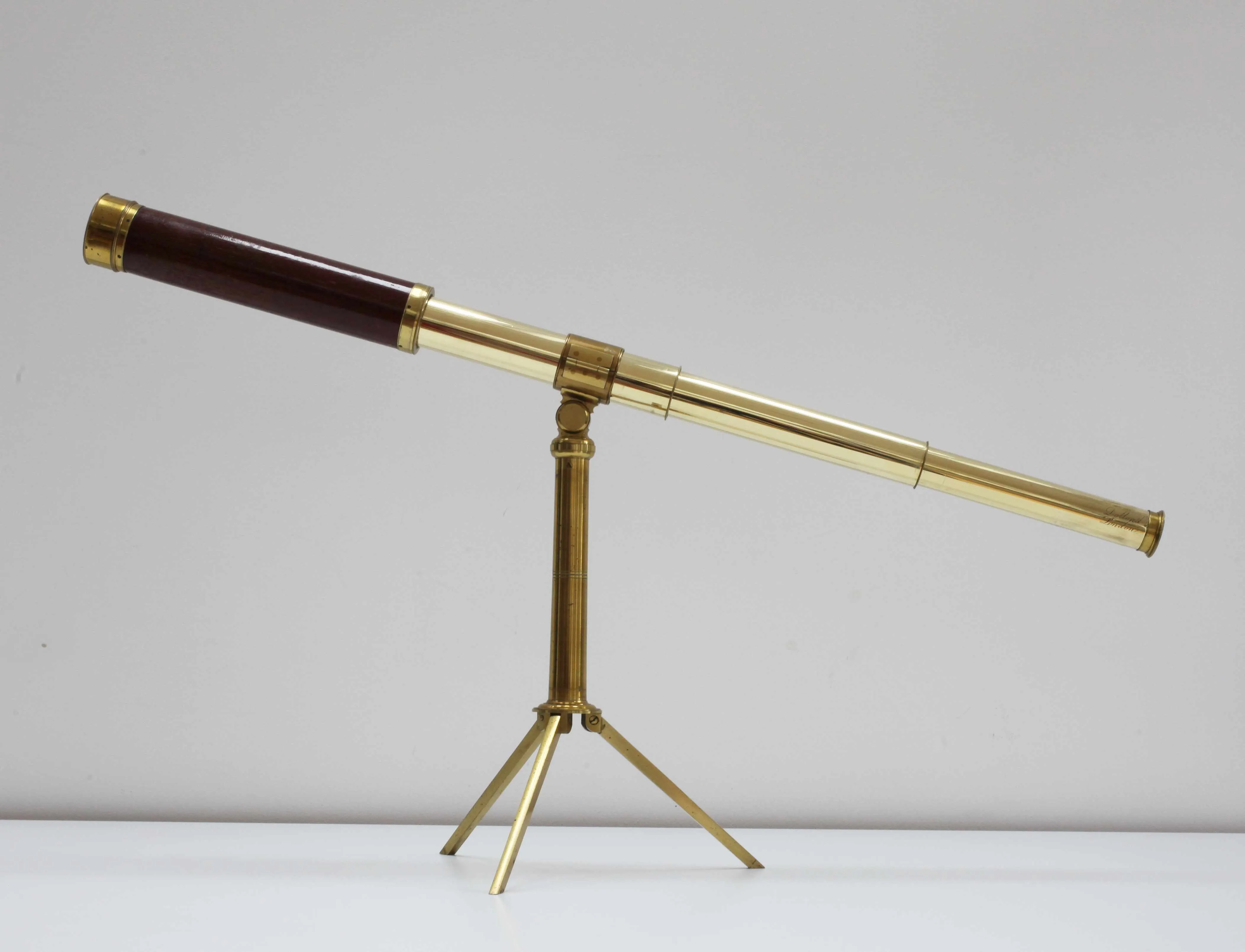 George IV Cased Pancratic Eyetube Telescope on Stand by Dollond of London