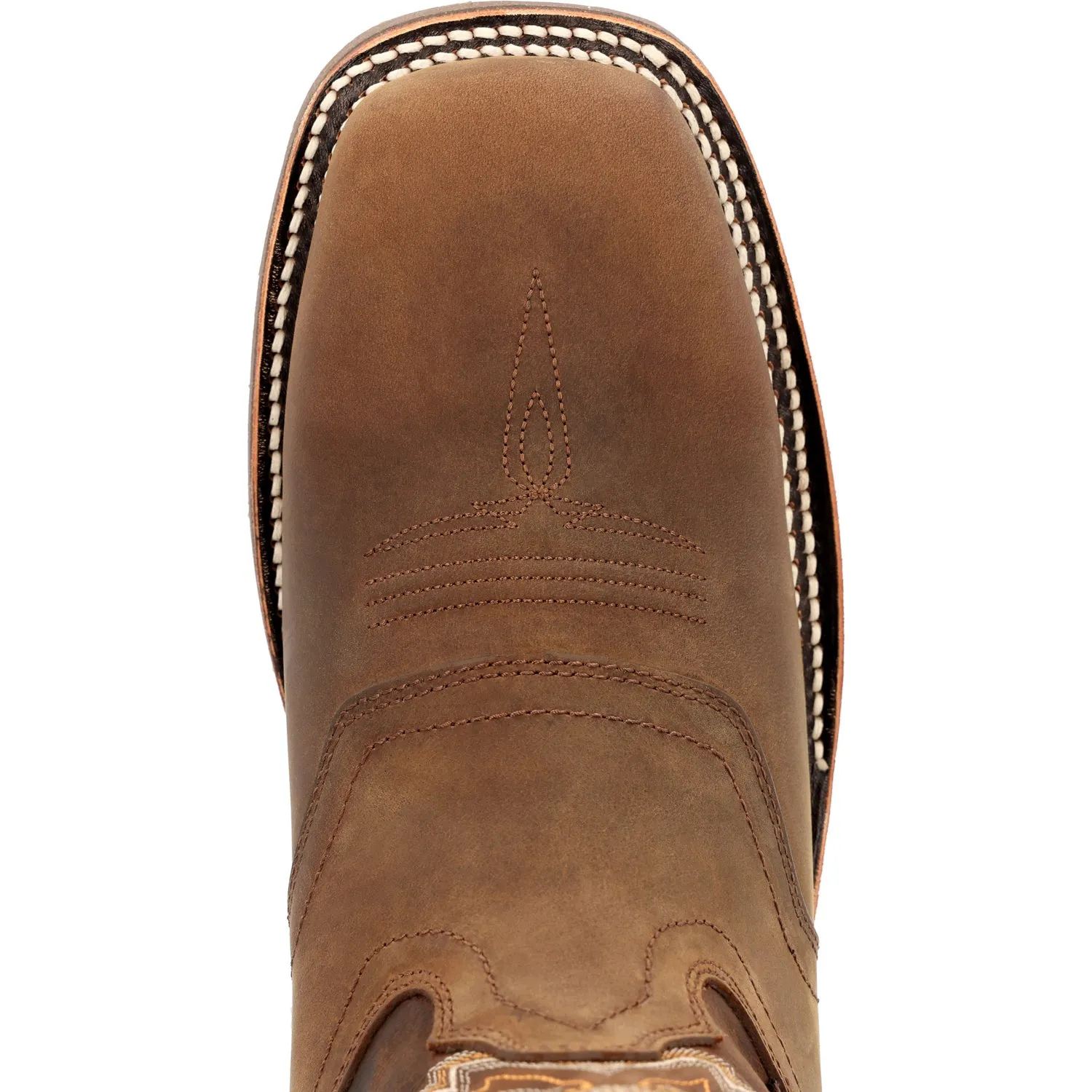 Georgia Mens Carbo-Tec Elite WP Brown Leather Cowboy Boots