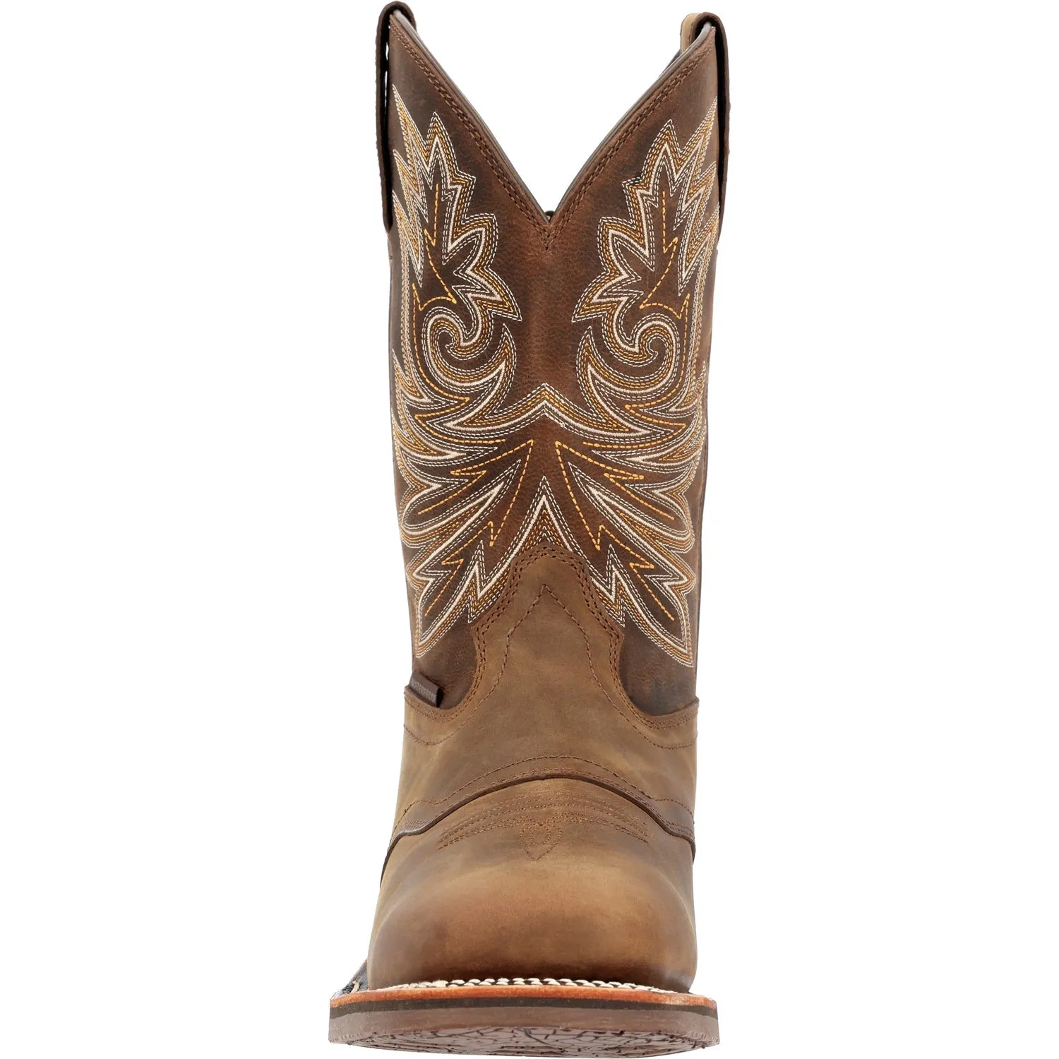 Georgia Mens Carbo-Tec Elite WP Brown Leather Cowboy Boots