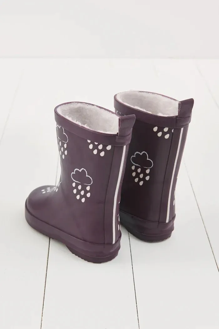 Grass & Air: Amethyst Purple Colour-Changing Kids Wellies