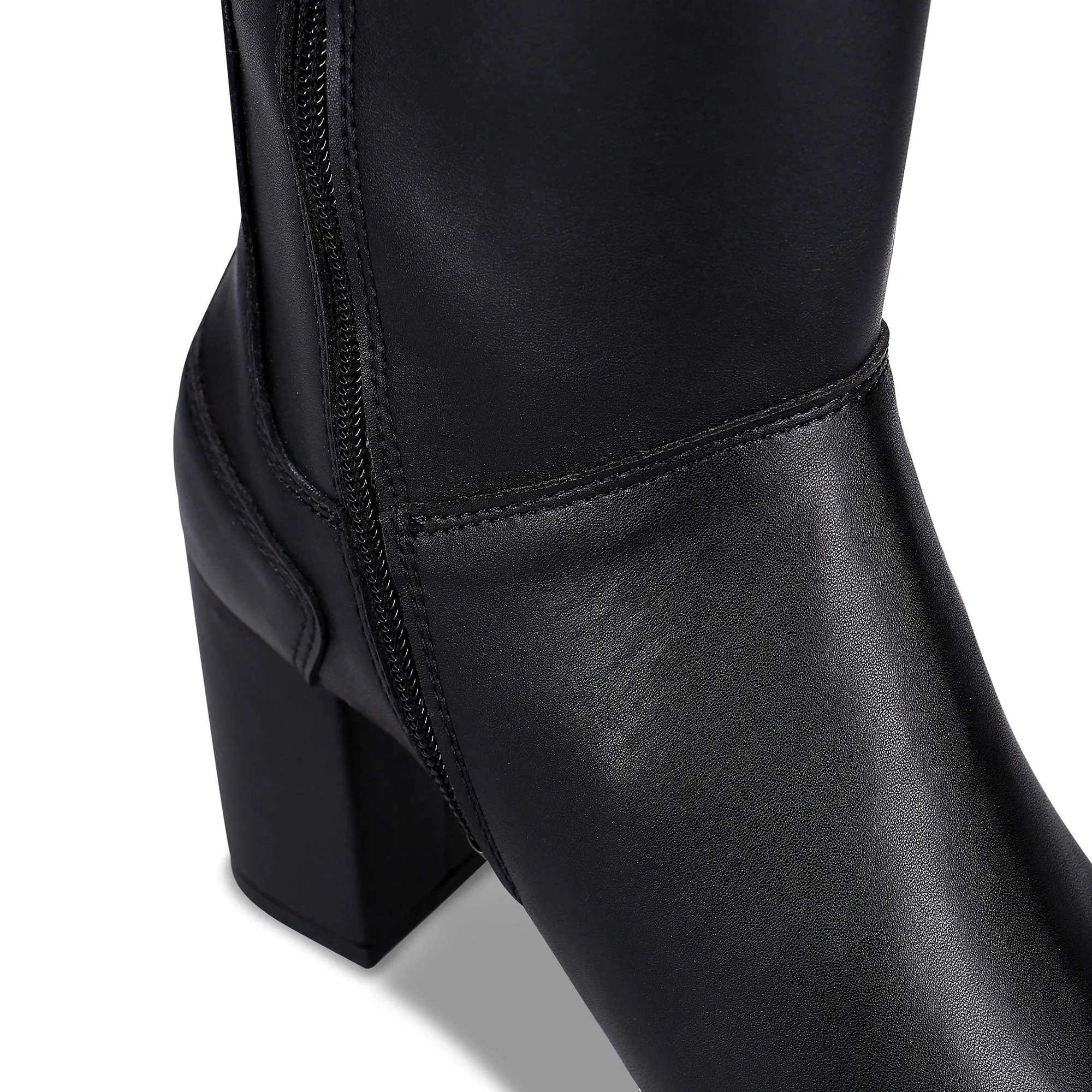 Greta Women's Vegan Apple Leather Calf Boots | Black