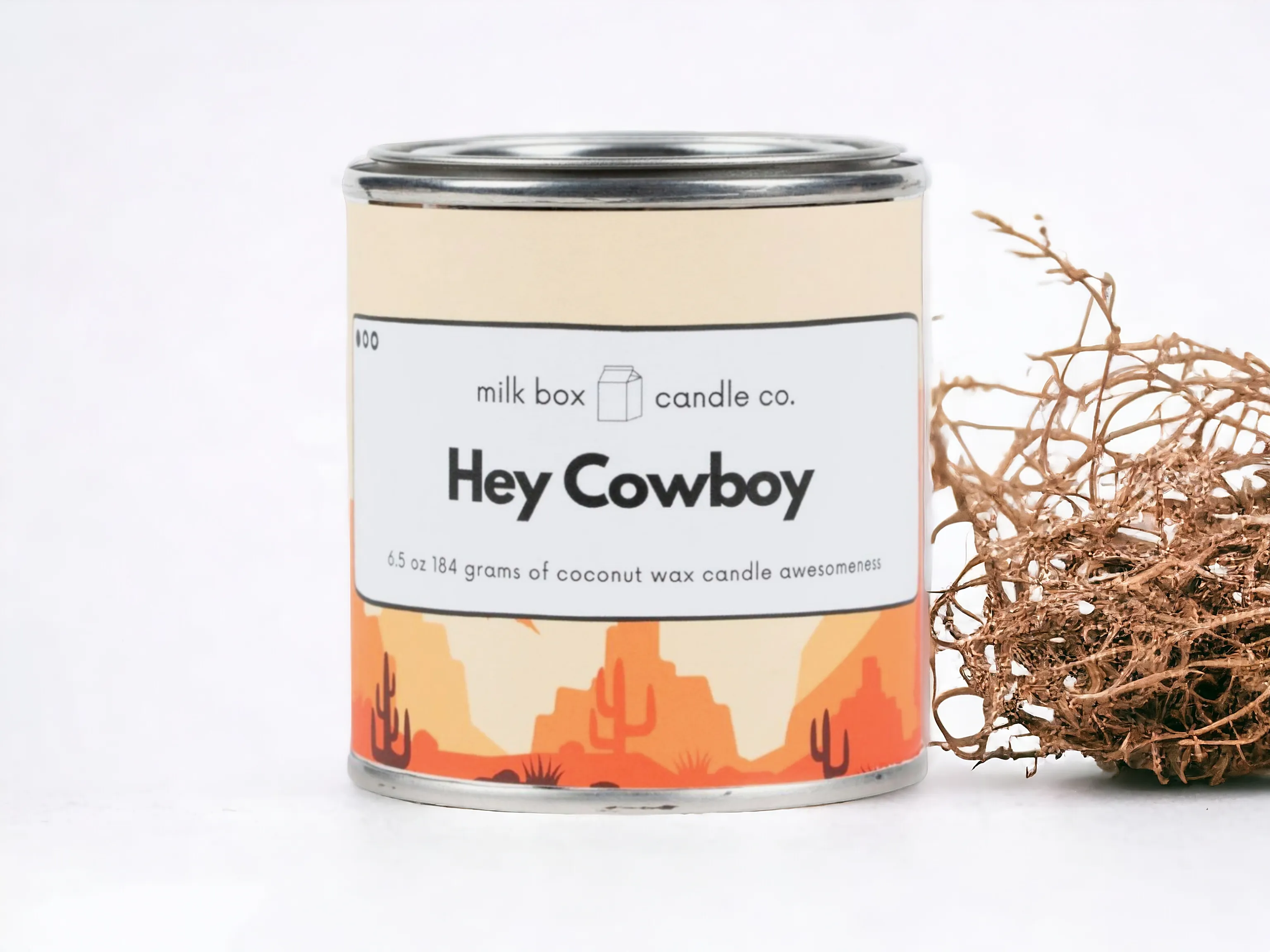 Hey Cowboy - 100% Recyclable Coconut Wax Scented Candle