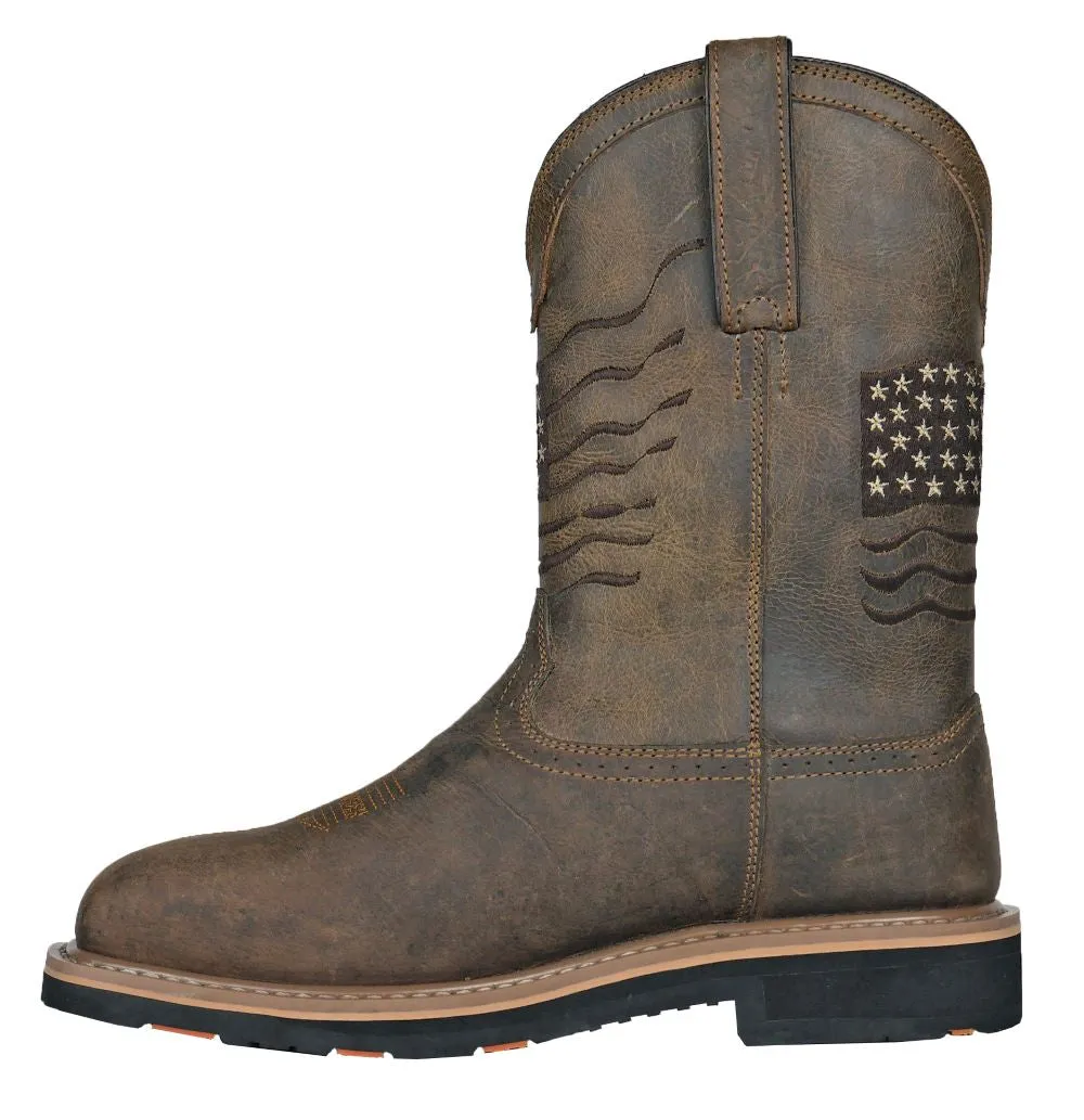 'Hoss Boot' Men's 11" Rancher EH WP Comp Toe - Rushmore Brown