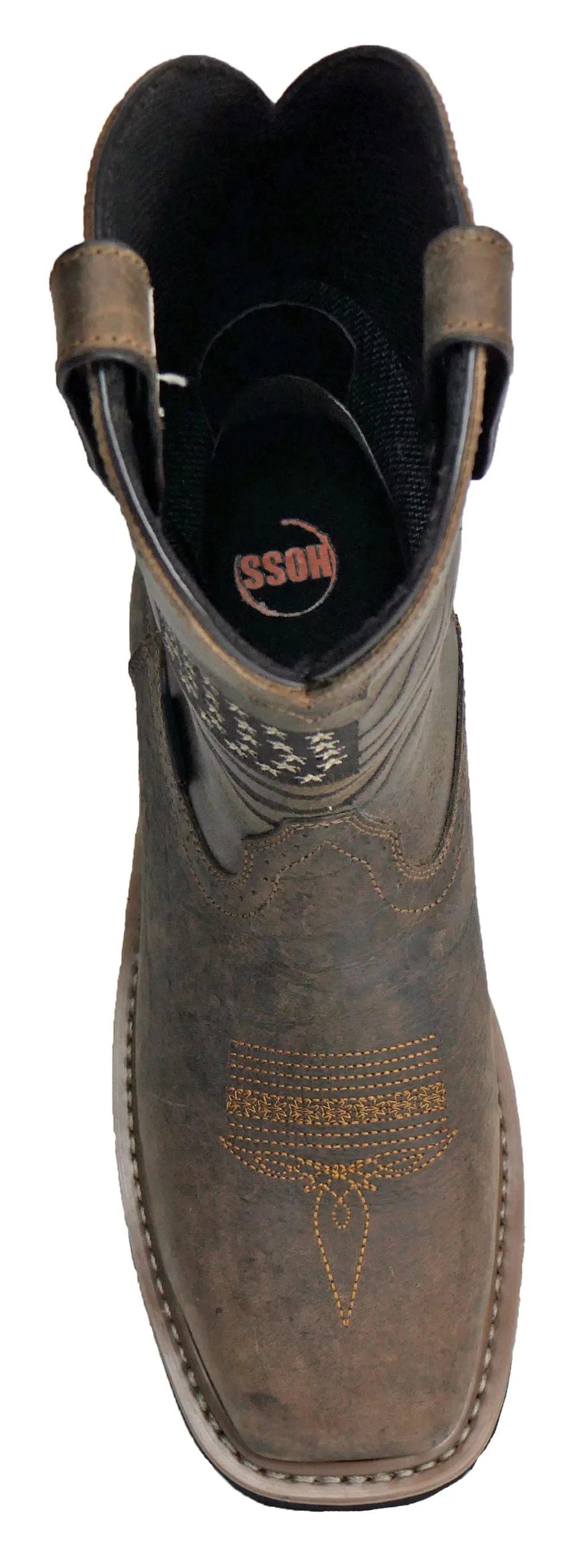 'Hoss Boot' Men's 11" Rancher EH WP Comp Toe - Rushmore Brown