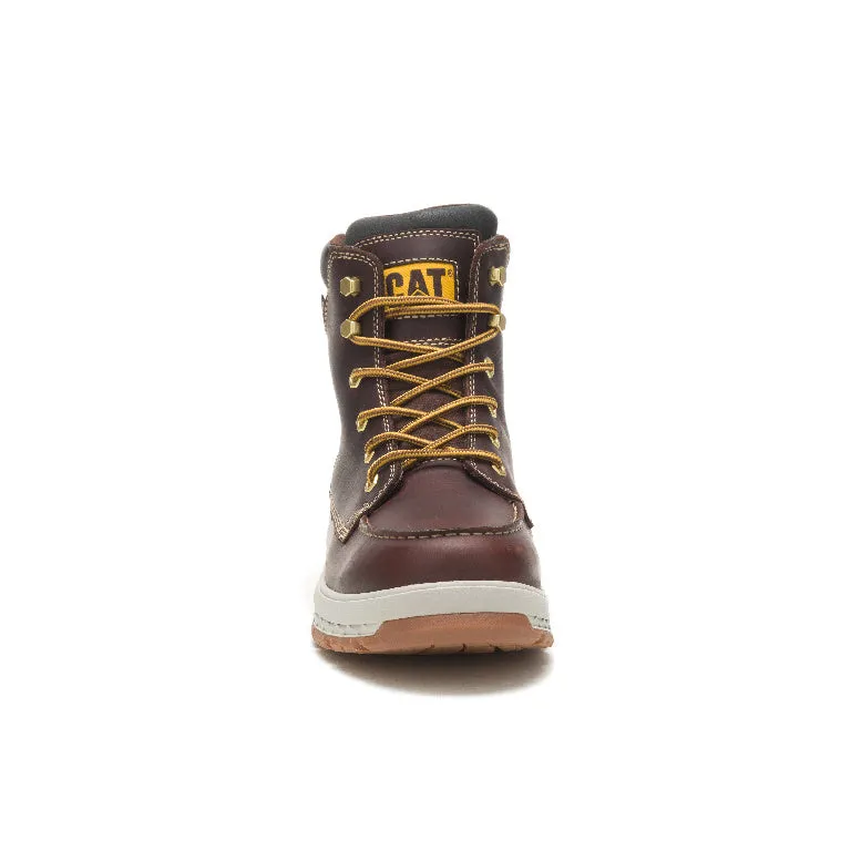 Impact Soft-Toe Waterproof Work Boot Red Brown