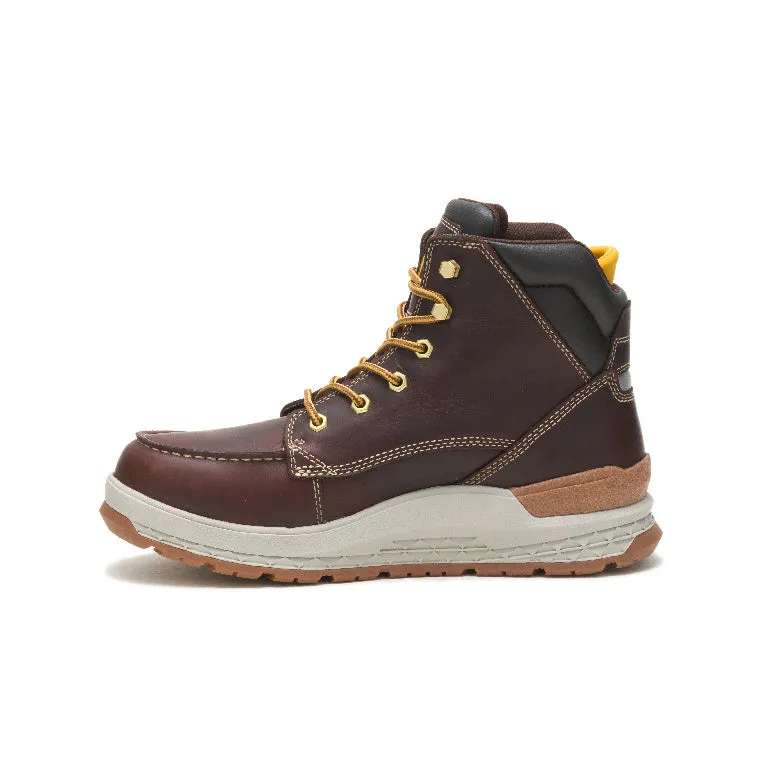 Impact Soft-Toe Waterproof Work Boot Red Brown