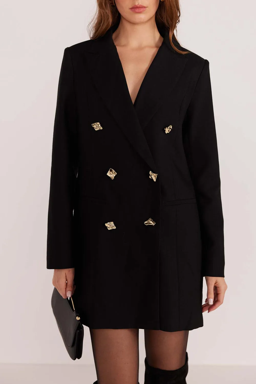 Izildur | Black Blazer Dress