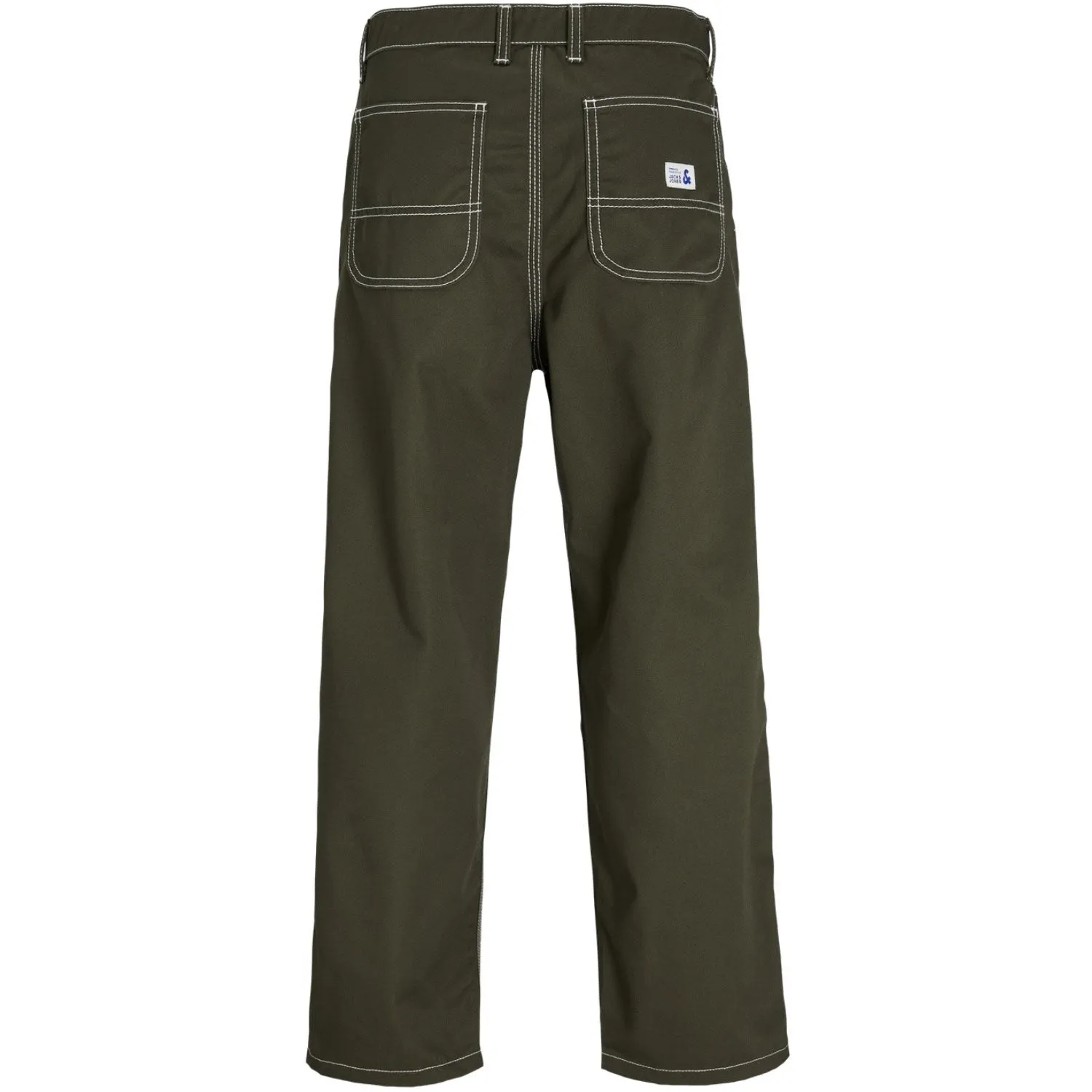 Jack & Jones Junior Olive Night Stalex Contrast Worker Pants