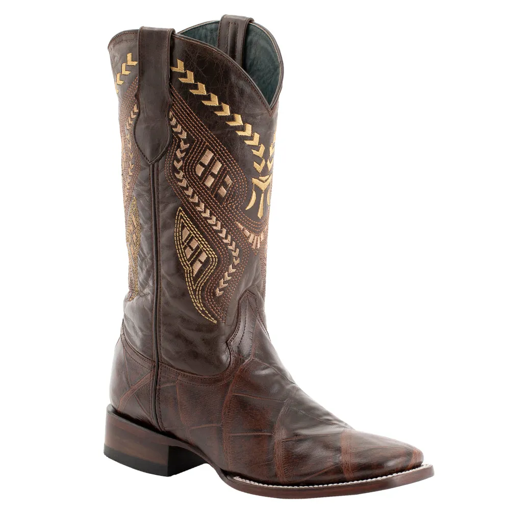 Jesse Alligator Square Toe Cowboy Boots