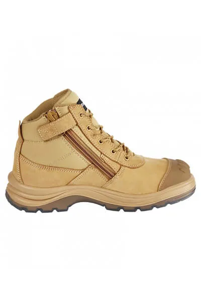 King Gee Tradie Zip/Lace Steel Cap Safety Work Boots (K27100)