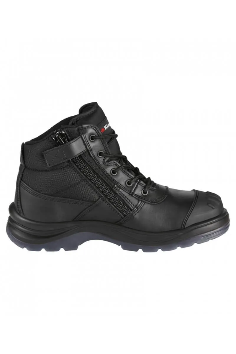 King Gee Tradie Zip/Lace Steel Cap Safety Work Boots (K27150)