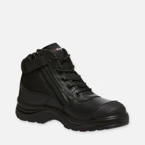 King Gee Tradie Zip/Lace Steel Cap Safety Work Boots (K27150)