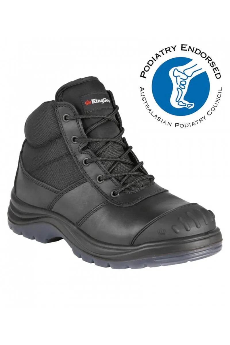 King Gee Tradie Zip/Lace Steel Cap Safety Work Boots (K27150)