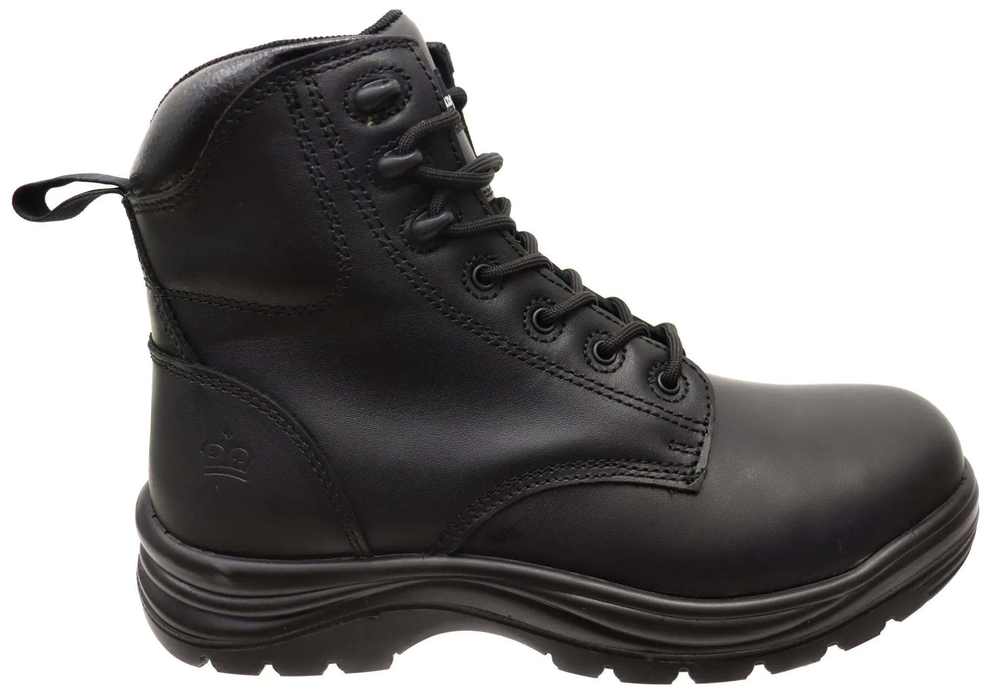 KingGee Mens Comfortable Cook Lace Up Leather Safety Work Boots