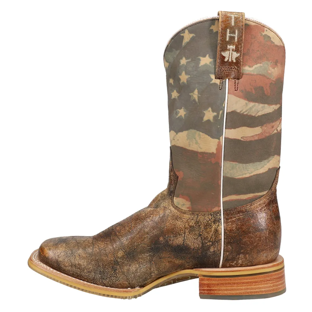 Land of the Free Square Toe Cowboy Boots