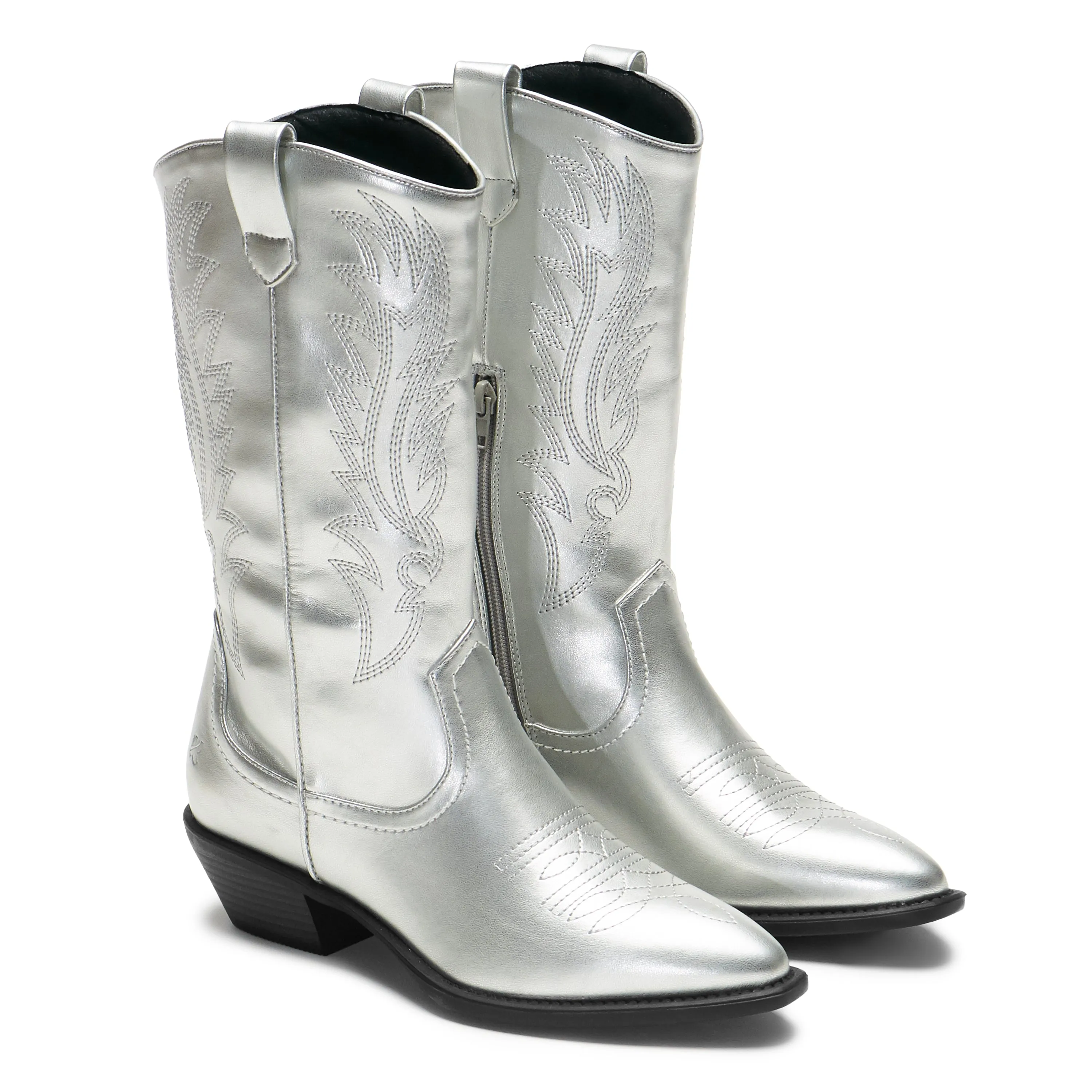 Lawless Cowboy Boots - Silver