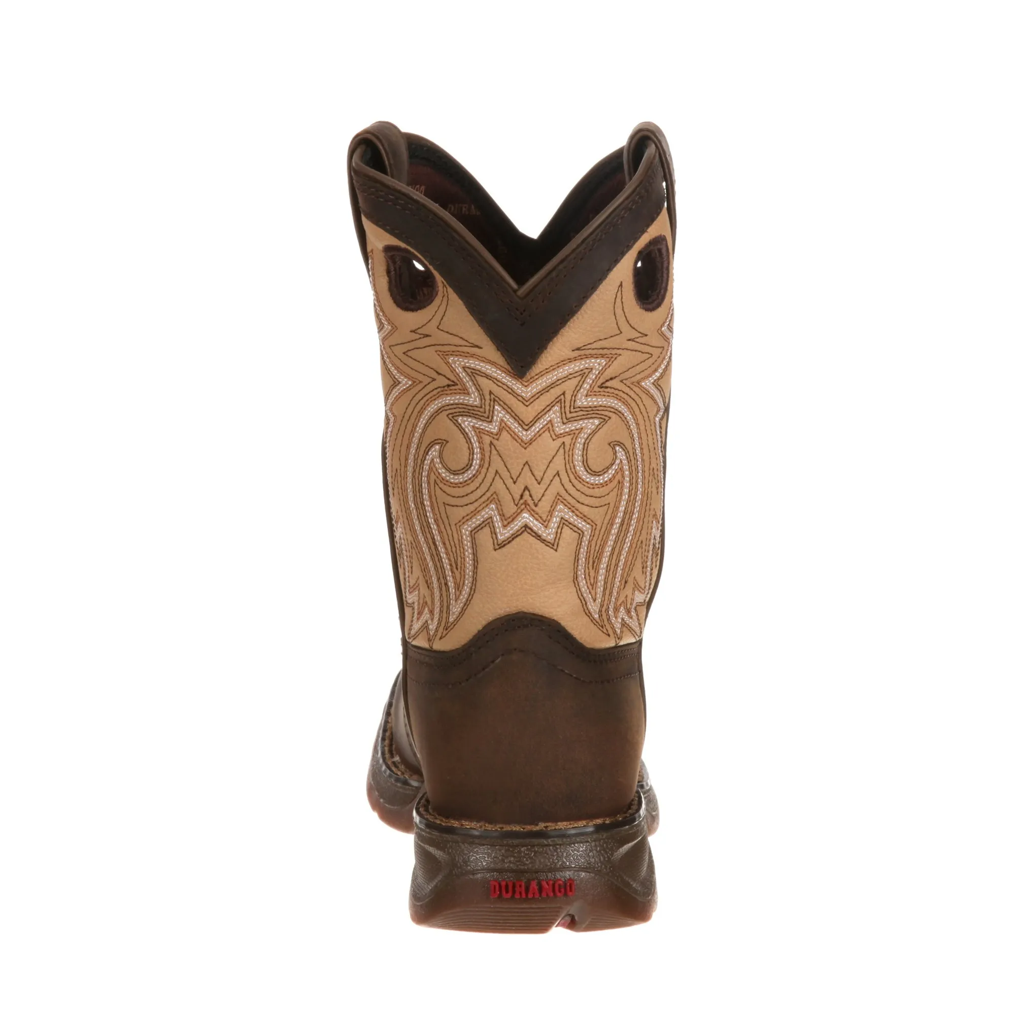 Lil Durango Big Kids Brown/Tan Leather Saddle Western Cowboy Boots