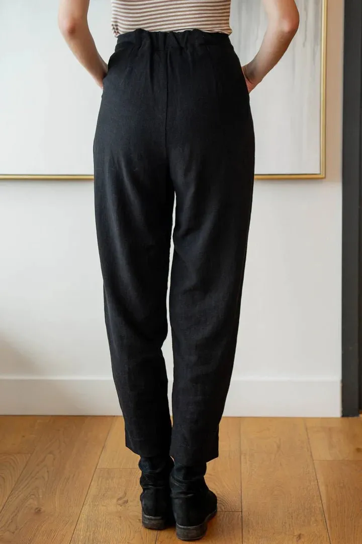 Meemoza Maelle Pants (Black Linen)