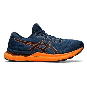 Men's Asics GEL-Nimbus 24, French Blue/Shocking Orange, 10.5 D Medium