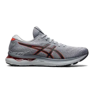 Men's Asics GEL-Nimbus 24, Sheet Rock/Cherry Tomato, 10 2E Wide