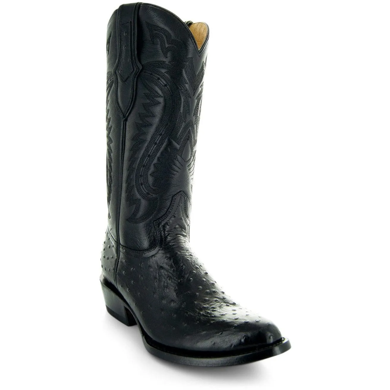 Men's Ostrich Print Cowboy Boots (H7002)