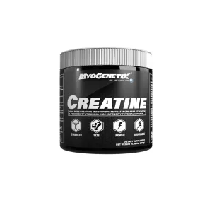 Myogenetix PLATINUM 100% PURE CREATINE MONOHYDRATE (100 SERVINGS) For Strength, Size, Power and Endurance | Powder Form Creatine |