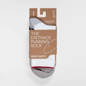 Near Earth x Renegade The Distance Running Sock (White)