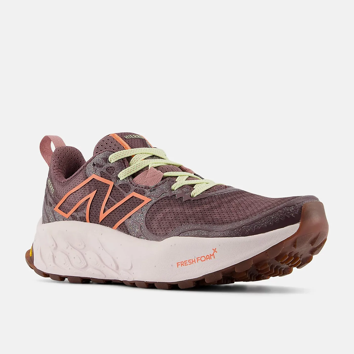 New Balance Women's Fresh Foam X Hierro v8 Trail Running Shoes Licorice / Gulf Red / Pink Granite