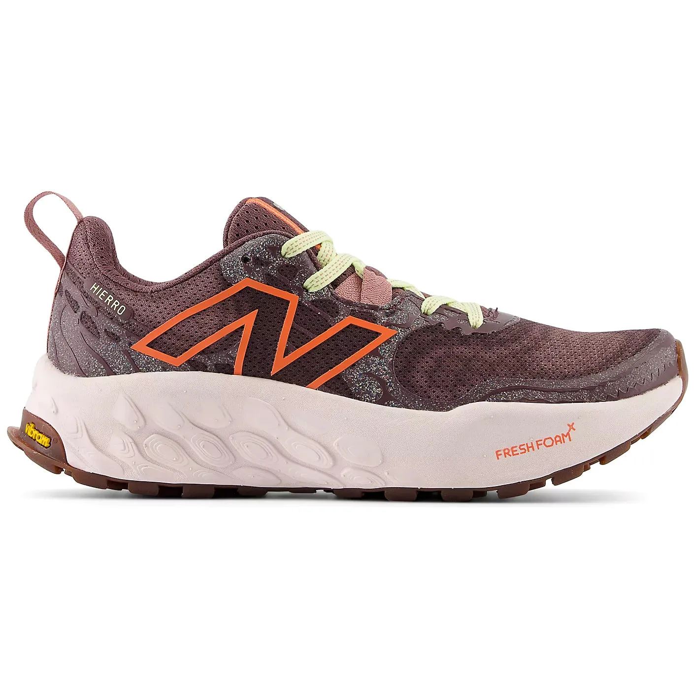 New Balance Women's Fresh Foam X Hierro v8 Trail Running Shoes Licorice / Gulf Red / Pink Granite