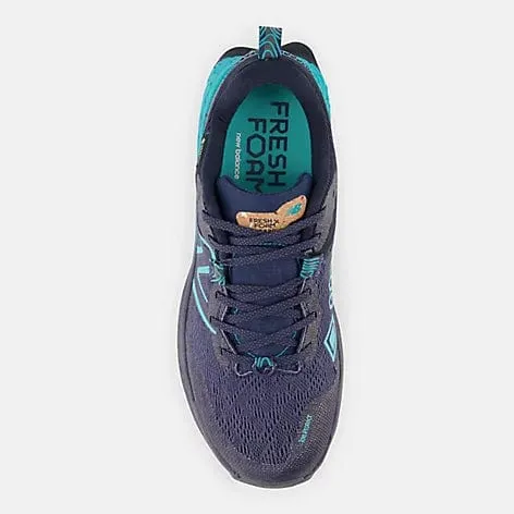 New Balance Women's Hierro v7 Gore-Tex® Trail Runners- Natural Indigo/Electric Teal