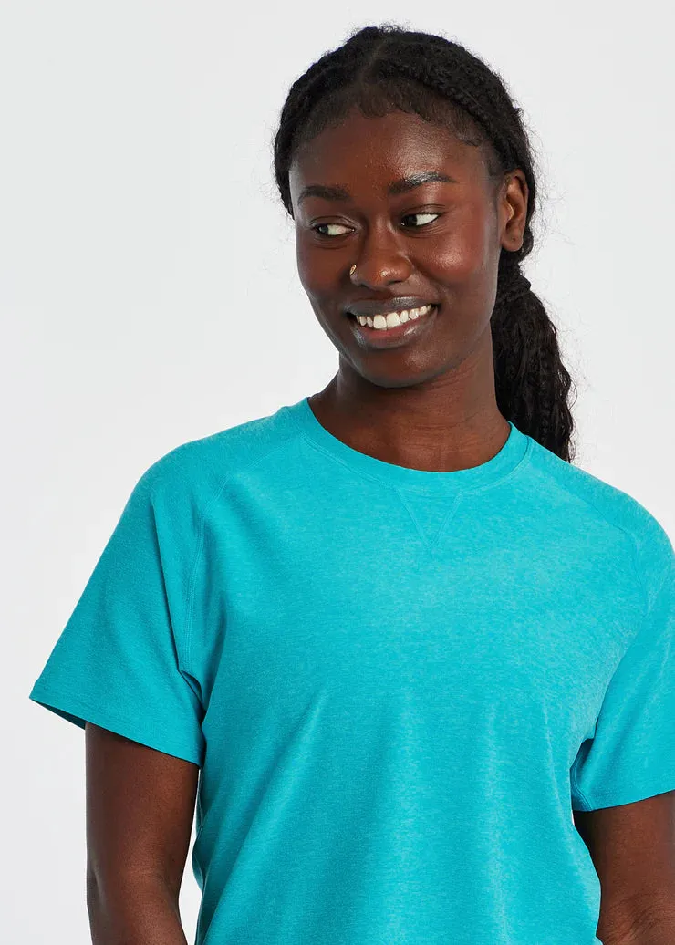 Oiselle | Lux Boxy Short Sleeve | Women's | Robin