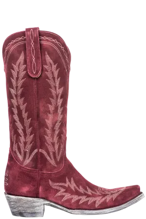 Old Gringo Women's Suede Dutton Cowgirl Boots - Wine