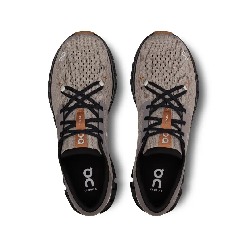 On Men's Cloud X 4 - Fog/Black