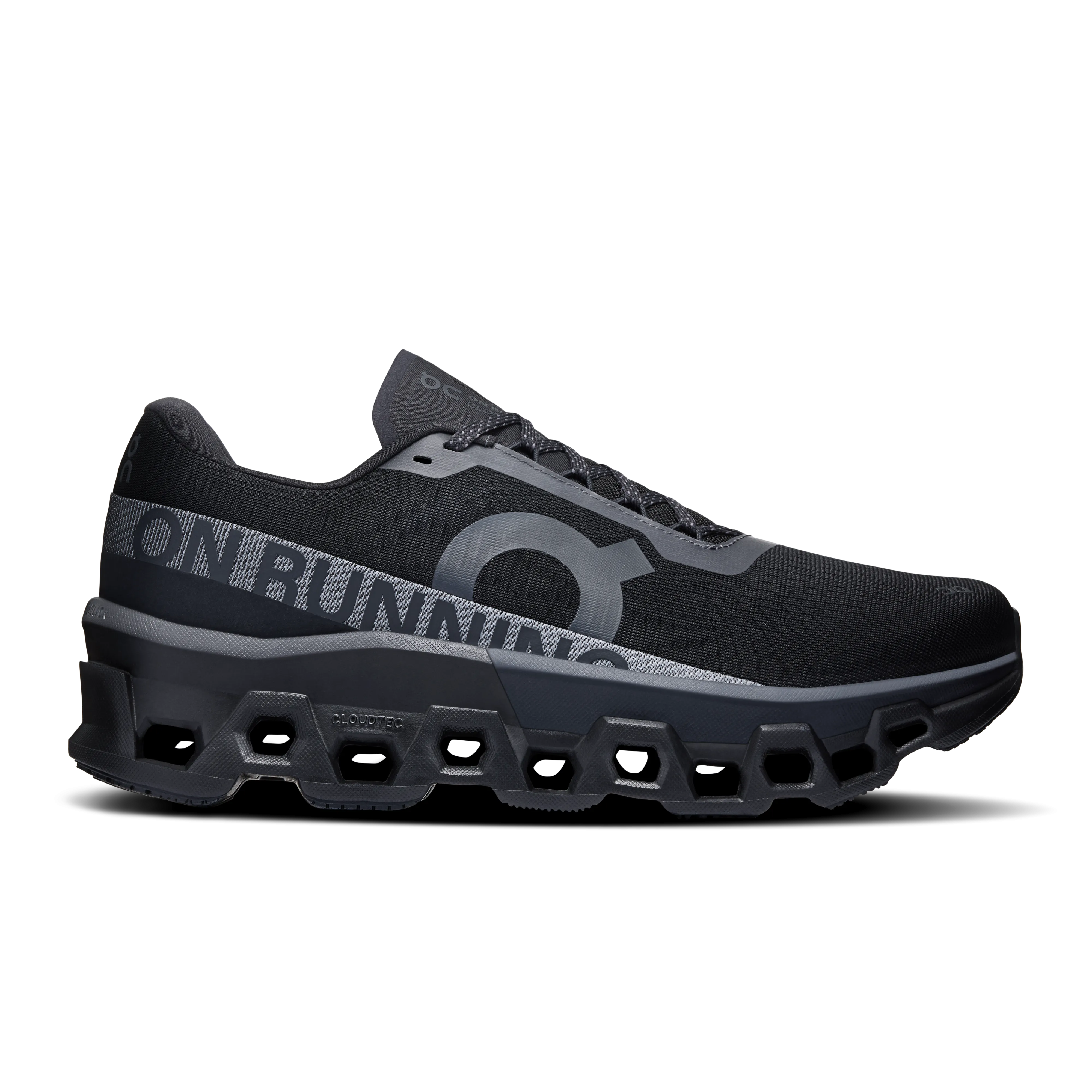 On Running Men's Cloudmonster 2 Shoes - Black / Black