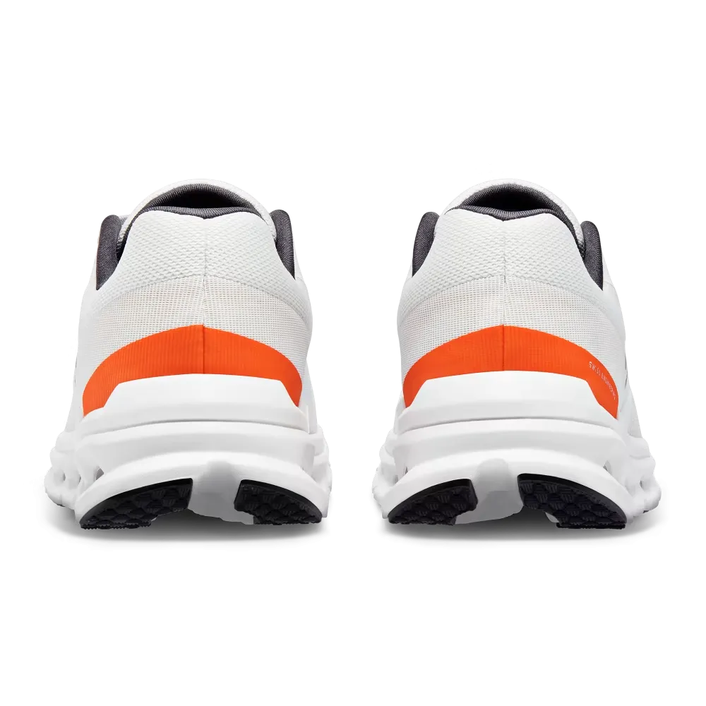 On Running Men's Cloudrunner Shoes - Undyed White / Flame