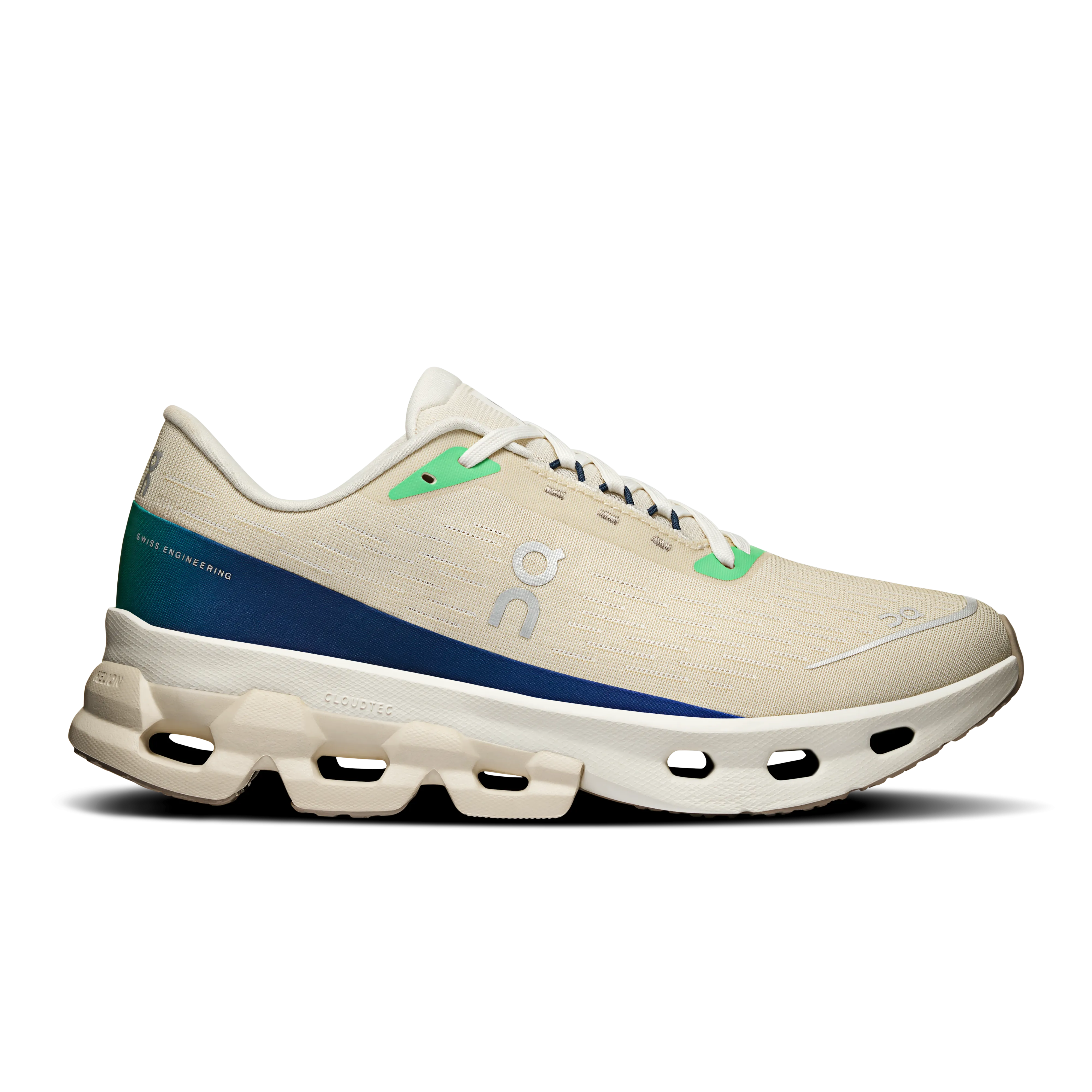 On Running Women's Cloudspark Shoes - Cream / Honeydew