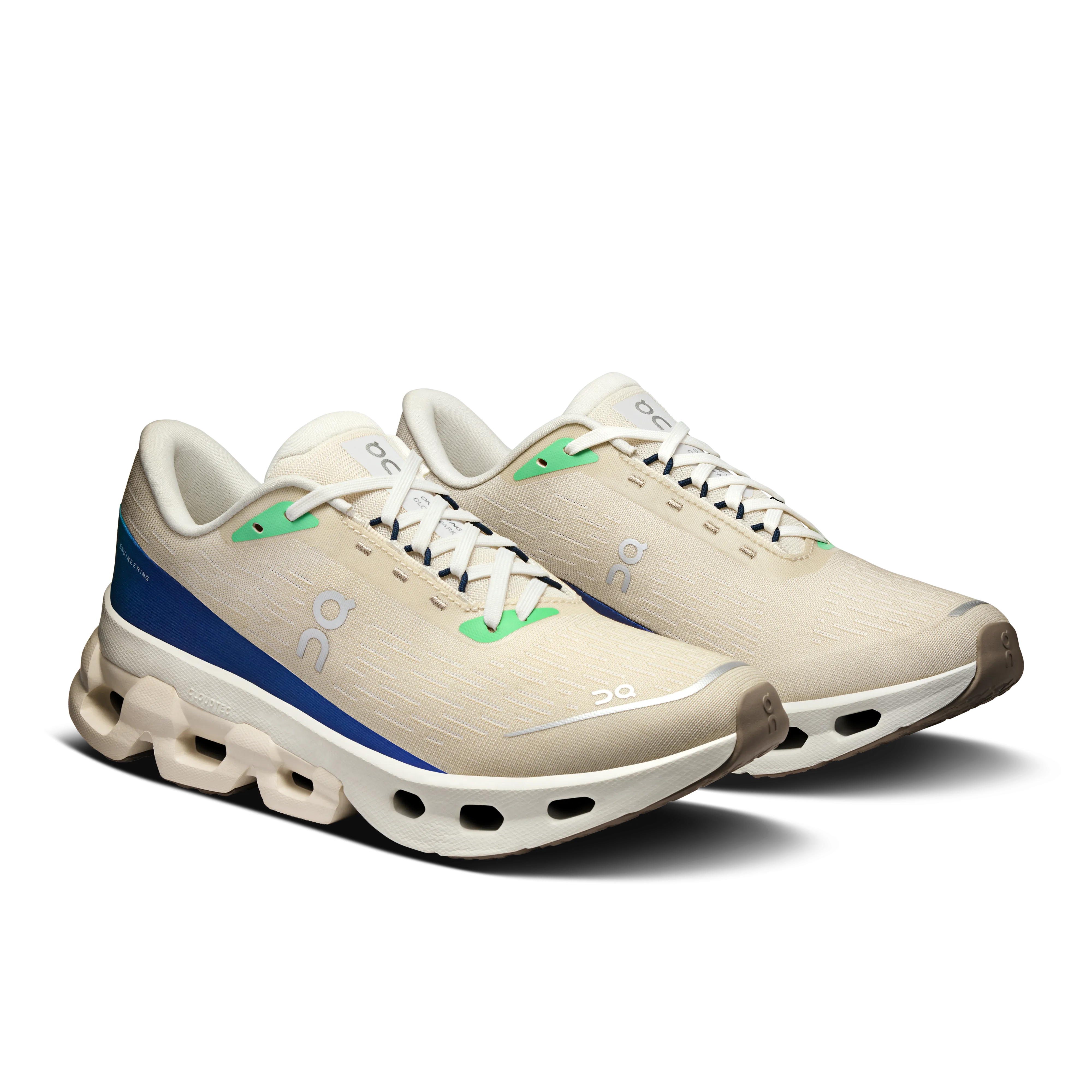 On Running Women's Cloudspark Shoes - Cream / Honeydew