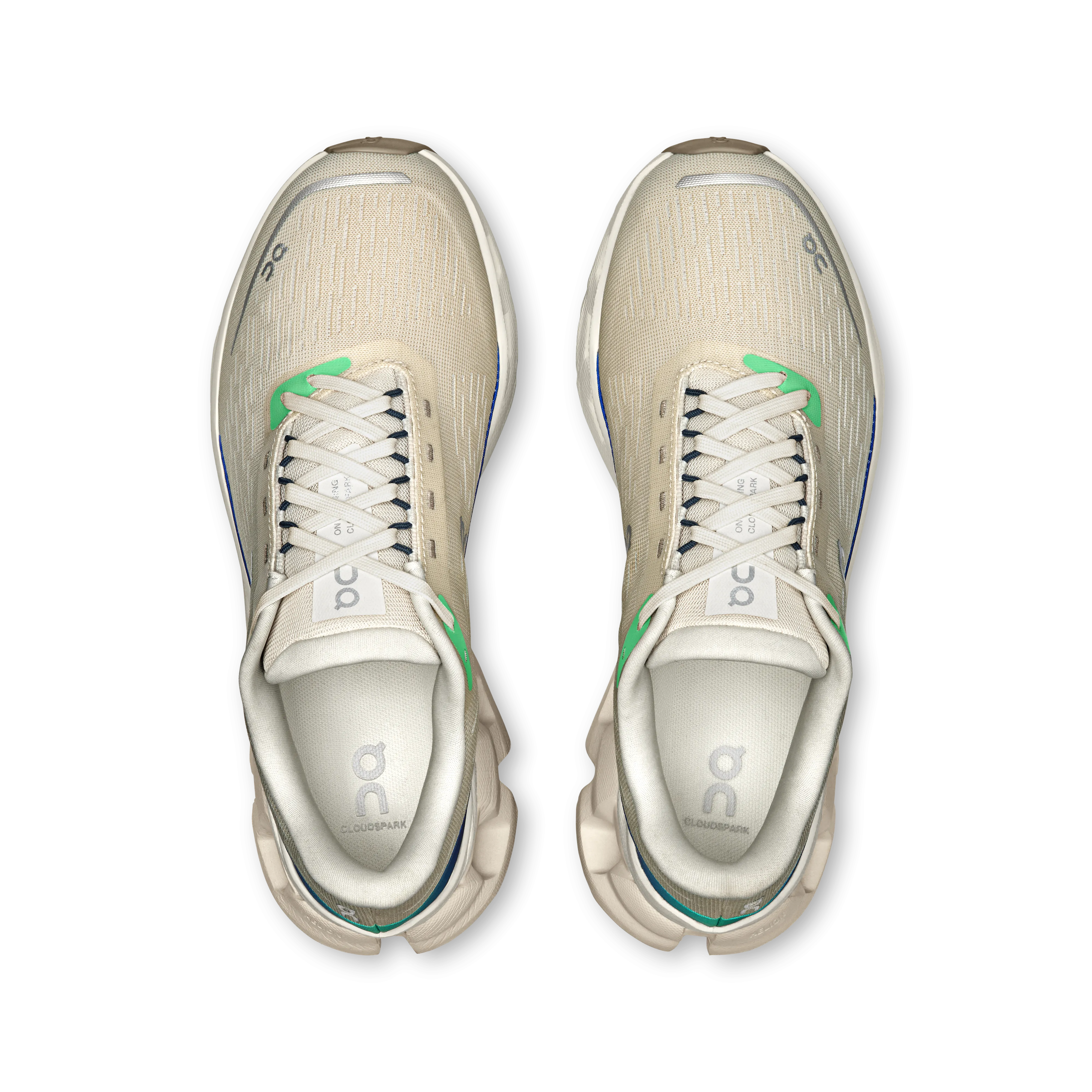 On Running Women's Cloudspark Shoes - Cream / Honeydew