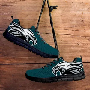 Philadelphia Fan Art Eagle head Mesh Fabric Running Shoes