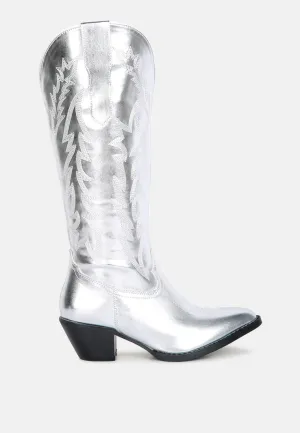 Priscilla Western Cowboy Calf Boots