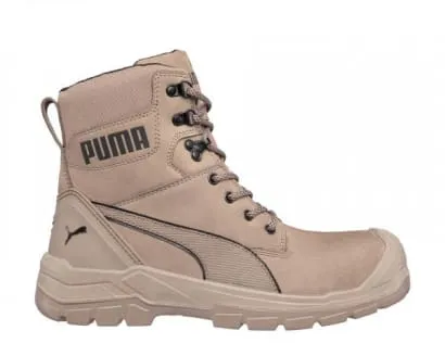 Puma Conquest STONE HIGH Composite S3 HRO SRC Zipped Safety Boot-630740