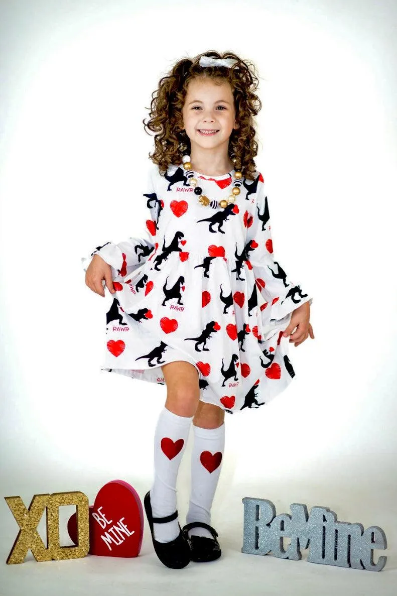 "RAWR" Dinosaur Love Dress